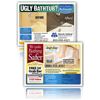 Ugly Bath Easy Step 9x12 EDDM Postcard 