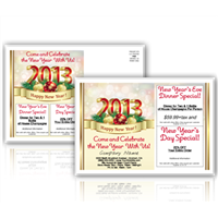 New Years Restaurant EDDM Postcards