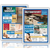 Ugly Counter Shower Insert 9x12 EDDM Postcard 
