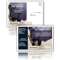 Financial Investments Postcard