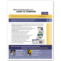 First Team - Dare To Compare EDDM Postcard